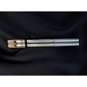 2 x CLINIQUE Quickliner For Eyes Eyeliner w/ Smudger Full Size 07 REALLY BLACK